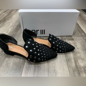 New Bar III slip on studded flats